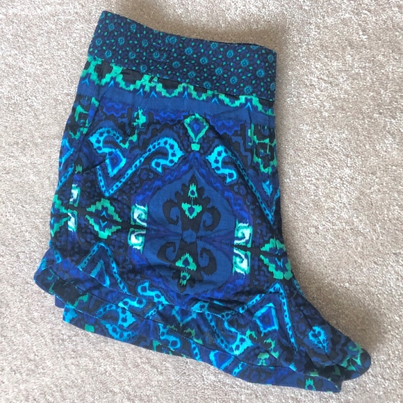 Express Fabric Shorts, Blue/Green/Black - Picture 2 of 4